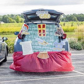 Fun Express Full Update Party Supplies Deluxe Religious Armor of God Trunk-or-Treat Decorating Kit