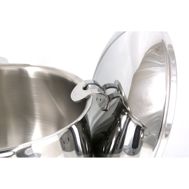 ExcelSteel Made in Italy 7-1/2" QT Stainless Stockpot W/Sandwiched Base