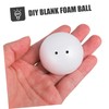 OHPHCALL Foam Balls Material 22pcs Blank Hemispheres DIY Painting Crafts