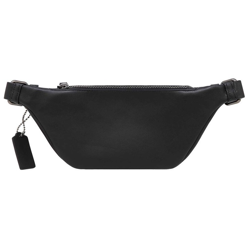 Coach F84711 Men's Signature Outlet Body Bag, Hip Bag, Black