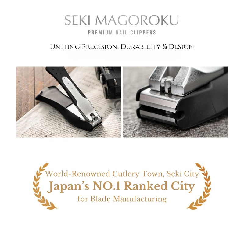 KAI Japanese Nail Clippers With Side Nail File, Stainless Steel,