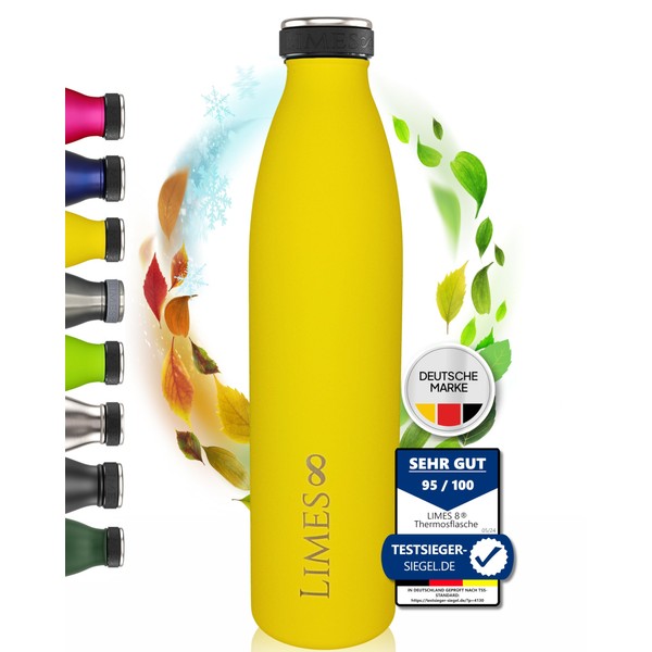 Limes 8 FourSeasons Thermos Flask, 1 Litre, Hot & Cold,
