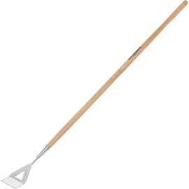 Berry&Bird Dutch Hoe, Stainless Steel Head with Wooden Handle Weeder, Women Heavy Duty Garden Tool for Weeding and Cultivating