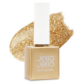 Jello Jello Premium Gel Polish, JG-17 Hologold, 10ml, 1 piece / 젤로젤로 프리미엄 젤 폴리쉬, JG-17 홀로골드, 10ml, 1개