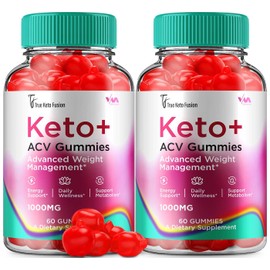 Vitamoon (2 Pack) True Keto Fusion ACV Gummies - True Keto Fusion ACV Gummys Advanced Formula, Apple Cider Vinegar and TrueKetoFusion Gummy Reviews, 120 Gummies