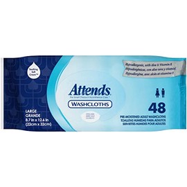 Attends® Washcloths-Style Pop Up Pack - Pack of 48