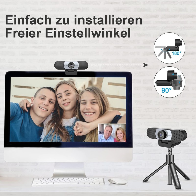 EMEET Full HD Webcam - C960 1080P Webcam with Lens