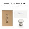 Ravinte 15 Pack Brushed Nickel Kitchen Cabinet Knobs, Solid Silver