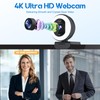 Galyimage 4K Webcam with Ring Light Web Cam 4K Autofocus