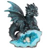 ICE ARMOR 5" H Blue Baby Dragon with Faux Faux