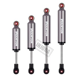 INJORA RC Shock Absorber RC Shock Absorber RC Damper Set for 1/10 RC Truck Crawler Axial SCX10 90046 TRX-4 MST Redcat (Grey 90 mm)