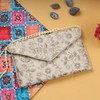 Rajasthani Indian Art Sling Bag Foldover Clutch Purse For Women,