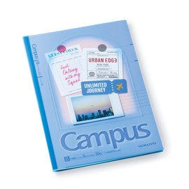 Kokuyo NTC-CB5-L1-LB Campus Decorative Clear Note Cover Positive & Relax B5 Sky Blue