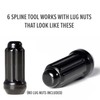 Circuit Performance Large Black 6 Point Spline Truck SUV Tool
