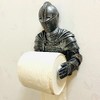 Toilet Paper Holder Tissue Storage Roll Medieval Statue Knight to