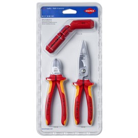 KNIPEX Electrical Installation Kit 1 x 13 86 200, 1 x 16 95 01 SB, 1 x 70 06 160 00 31 30 BK V01