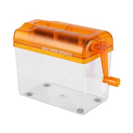 Portable Hand Shredder Yipgou A6 Paper Shredder Manual Paper Shredder Mini Paper Cutting Machine with 1.5L Basket Office School Home Desktop Stationery for Paper Bills Receipts