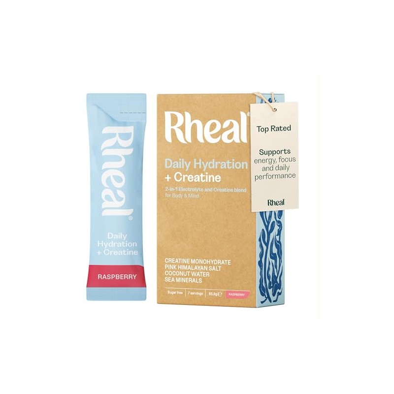 Rheal Hydration + Creatine Sachets, 7 Day Trial Pack, Ready