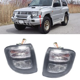 JESYMBX For Mitsubishi Pajero MK2 II V33 Montero 1997-1999 Car Front Bumper Side Marker Corner Turn Signal Light Lamp 1 pair left&right