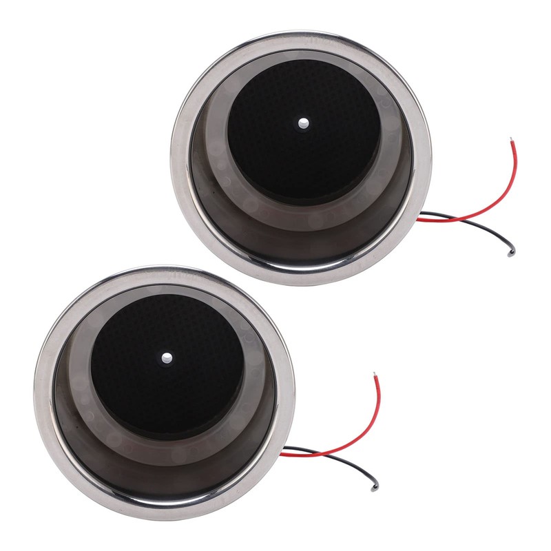 2PCS Luminous Cup Holder 304 Stainless Steel 8 LEDs Draining