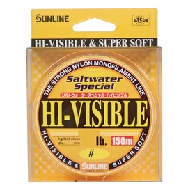 Sunline Nylon Line, Saltwater Special, High Visible, 492.2 ft (150 m), No. 4, 16 lb (16 lb), Magide Orange