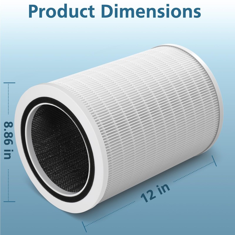 12010 HEPA Replacement Filter Compatible with Clorox 11010 & 11011