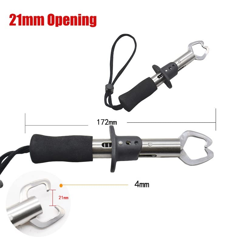 Fishing Plier, Fish Lip Gripper Muti-Function Pliers, Braid Cutters Split