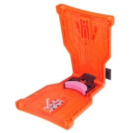 Chainsaw Teeth Sharpener, Bar Mounted Chainsaw Teeth Sharpener Fast Sharpening Stone Grinder Tool for Two Holes Chain Saw Bar(Orange)