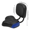 RocoReny Bike Seat with Backrest, Bicycle Tricycle Saddle Seat with