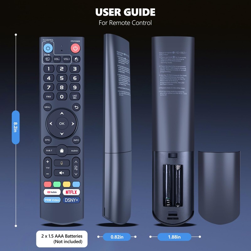 PZL V3 Plus Voice Replacement for vSeeBox Remote Control, Compatible