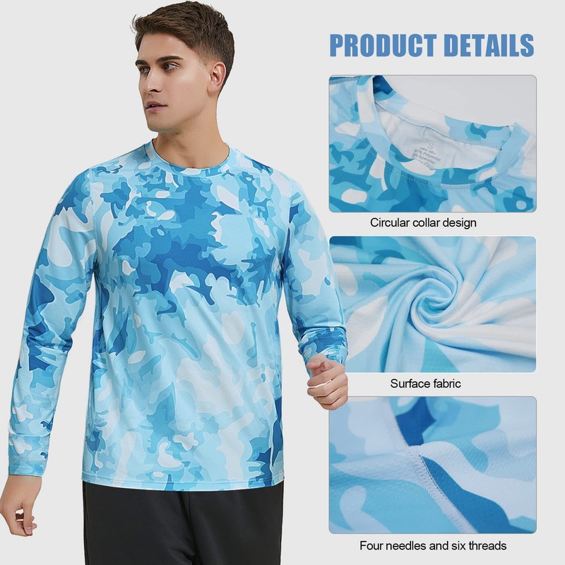 MEETWEE Maglia a Maniche Lunghe per Protezione Solare UPF 50+