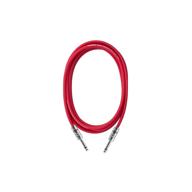 Providence LE501 Shielded Cable 1m S/S Plug (Straight/Straight) Red