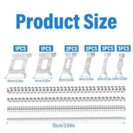Invisible Ring Size Adjuster for Loose Rings, Pack of 16 Ring Reducers, Invisible Ring Reducer, Ring Size Adjuster, Ring Sizes for Loose Rings, Transparent
