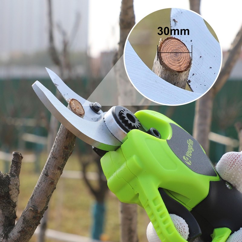 Electric Pruning Shears, Yougfin 1.12" Wood Ranger Power Shear with