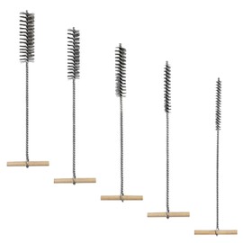5-Piece Set of Drilling Brush, Drilling Brush, Boiler Brush, Round Wire Brush, Cylinder Brush, Furnace Tube Brush, Automotive Wire Brush Set, Brass Tube Brush (8mm, 12mm, 16mm, 20mm, 25mm)