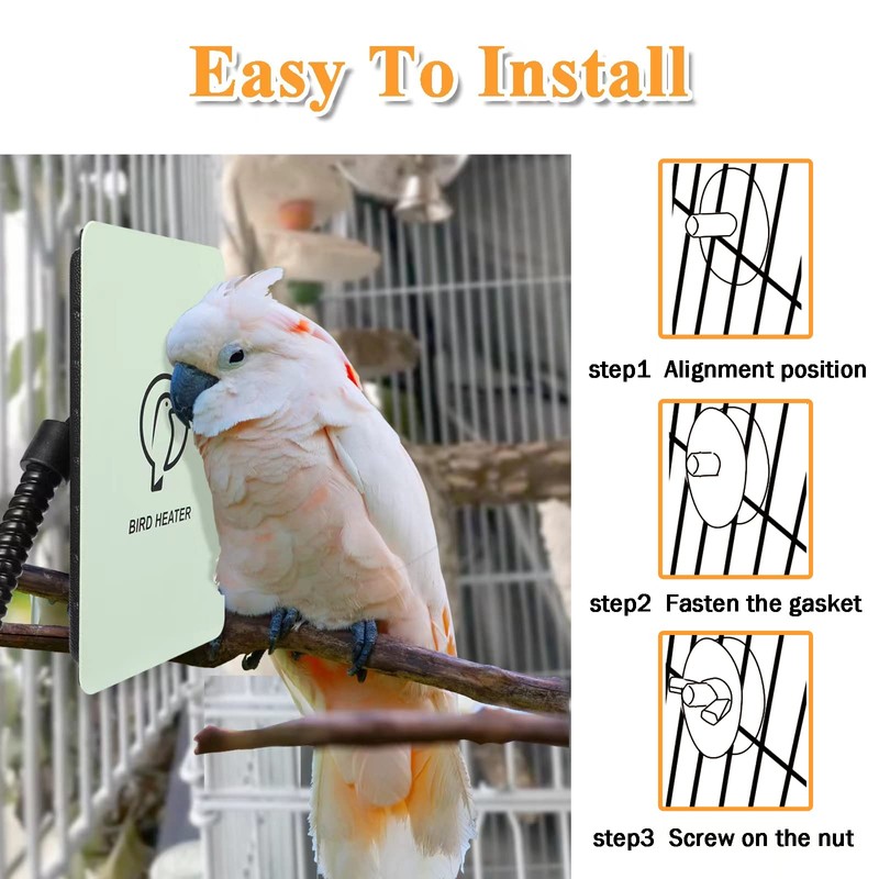Kokopro Bird Heater for Cage - Snuggle Up Bird Warmer