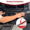 PDKLIN for Silverado Center Console Dashboard Panel Trim Cover for