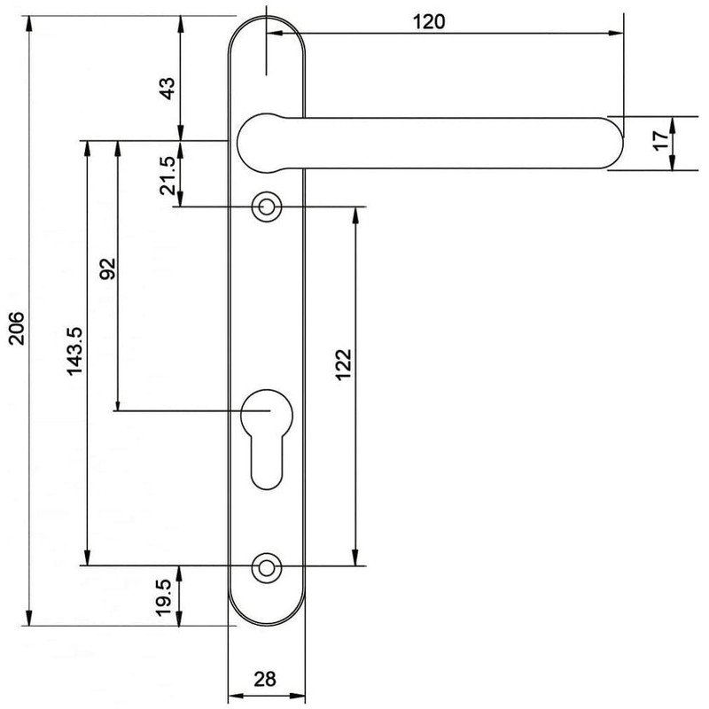 Fab & Fix - UPVC Hardex Gold (Polished Brass) Windsor