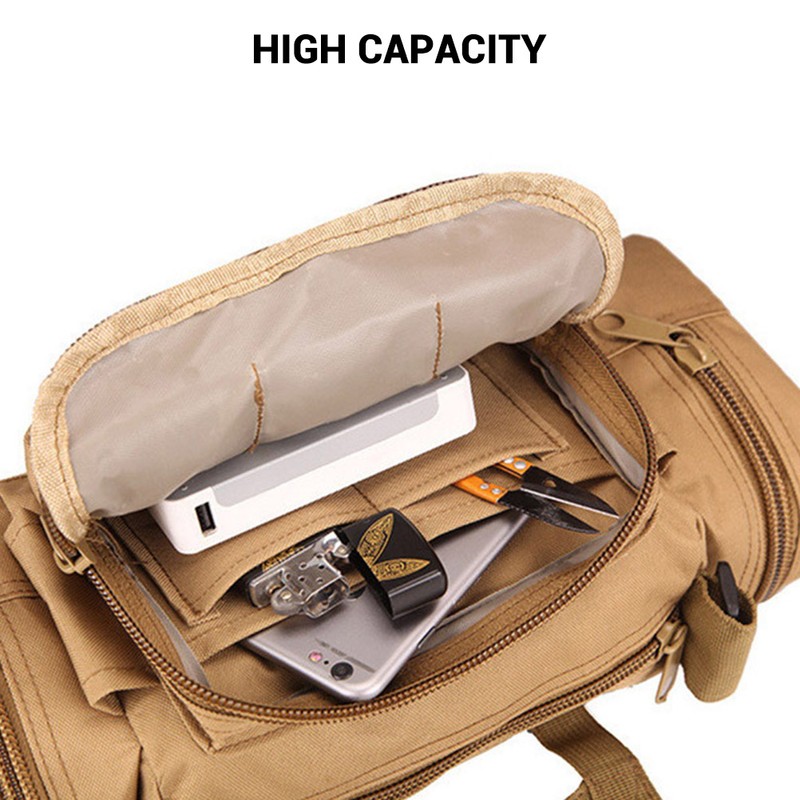 Outdoor Climbing Waist Bags Military Bag Oxford Camping Pack Hiking