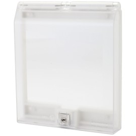 Terada Electric Works Universal Security Cover RDC70000CL, with Transparent Cover, for Use with 2-Pole Wall Switches, etc.