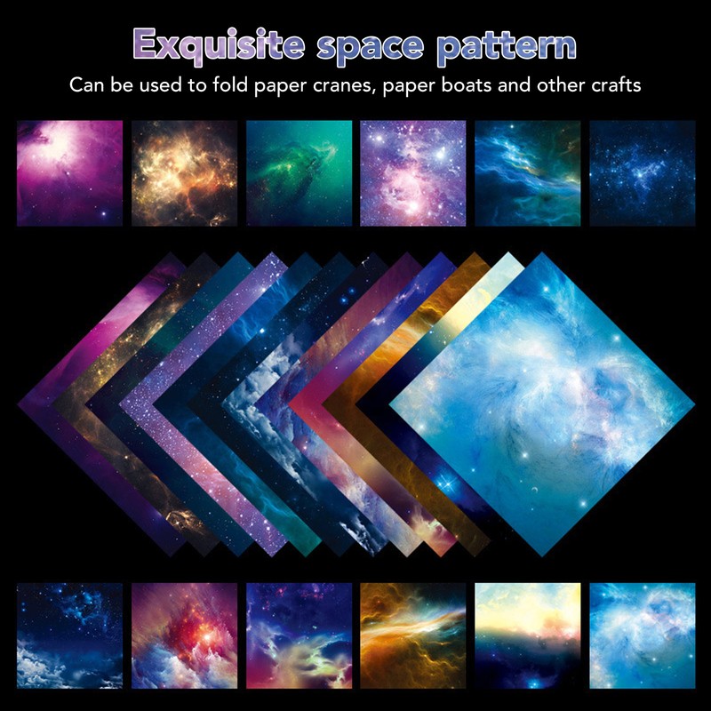 200 Sheet Double Sided Folding Paper School Kids DIY Outer