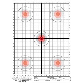 MRAD 100 Yard Zero Target Calibrated for .1 Mil Adjustment per Click. 100 Yard scoped Rifle Target. Perfect for Load Development. - 25 Targets