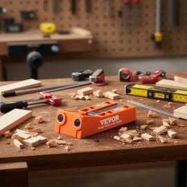 Mini Pocket Hole Jig System 9 Inch C Clamp Drill Bit Set For DIY Carpentry Projectscombination form: Clamp/Toolbox Kit