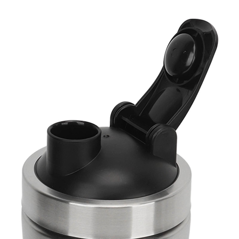 Shaker Bottle Stainless Steel Protein Shaker with Scales Portable Shaker