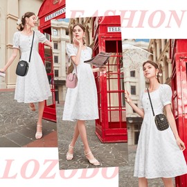 LoZoDo Small Purses for Women Crossbody Bag Designer Bee Purse and Handbags Trendy Zip Closed Clutch Purses for Women