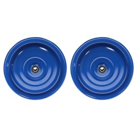 12 1/2 Inch Disc Wheel Trailer Hand Trolley Wheel Rim Klaufix DDR Blue Pack of 2