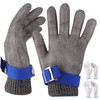 Herda 1Pair Level 9 Cut Resistant Gloves Chef Metal Safety