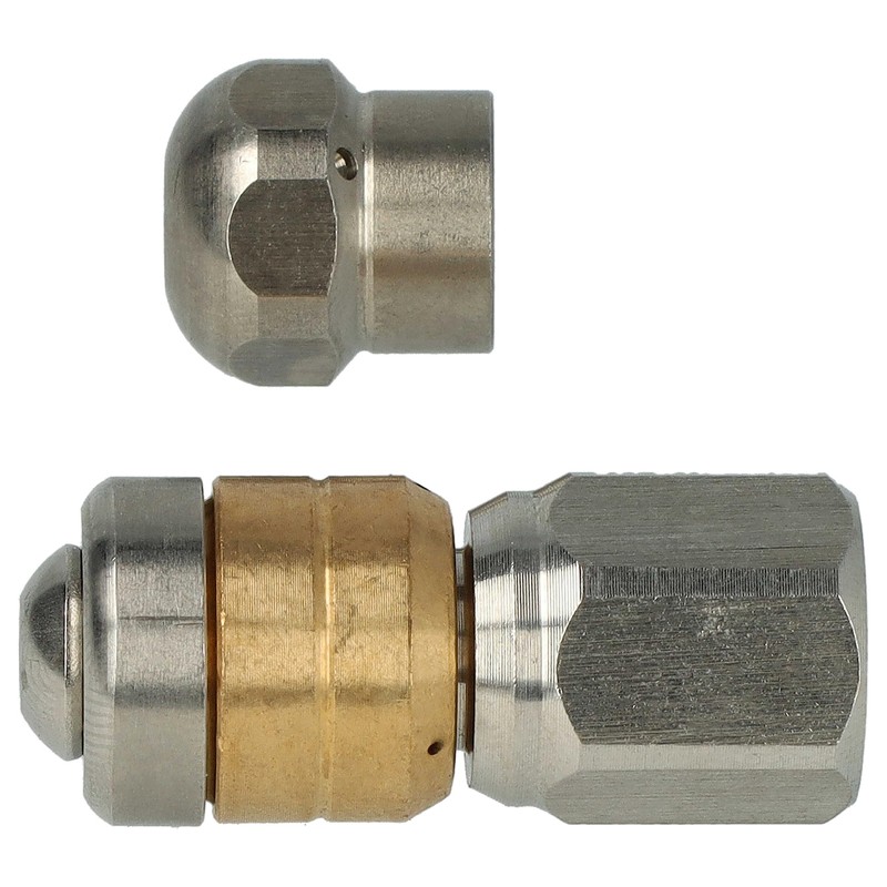 vhbw 2 x Pipe Cleaning Nozzles Compatible with Kränzle Pressure