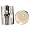 Lamp Canopy Chrome Diameter 60 mm Height 80 mm Plastic