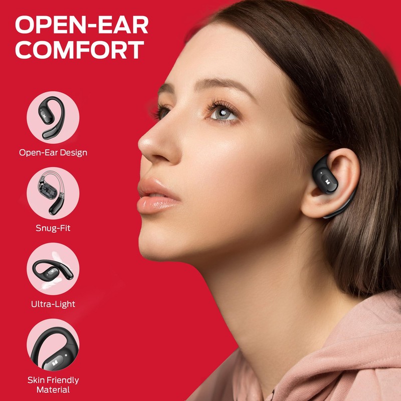 Monster Open Ear AC317 Headphones, Wireless Headphones with Premium Stereo,